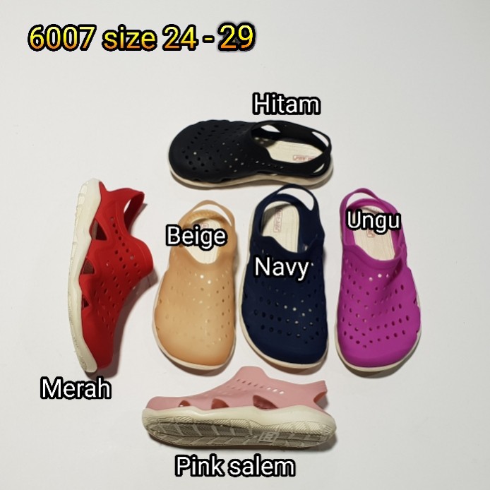 jelly sendal anak bara bara sepatu sandal SIZE 24 - 29 karet import barabara 6007anak