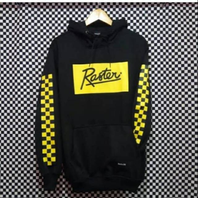 Jaket/Sweater Raster - Hoodie Pria / Hitam