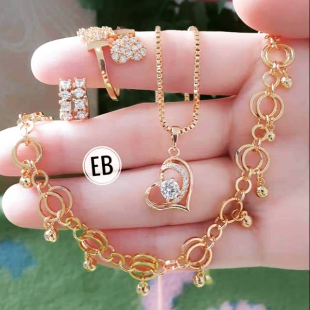 Set hati nashila gold 22k