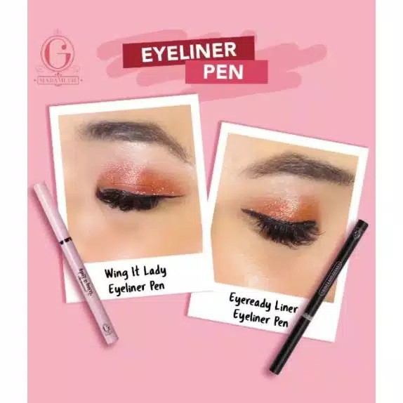 Madame Gie Eyeliner Pen Waterproof (Eyeready Liner / Wing It Lady Liner) / Perfect Liner 2in1 Eyeliner Stamp Original BPOM