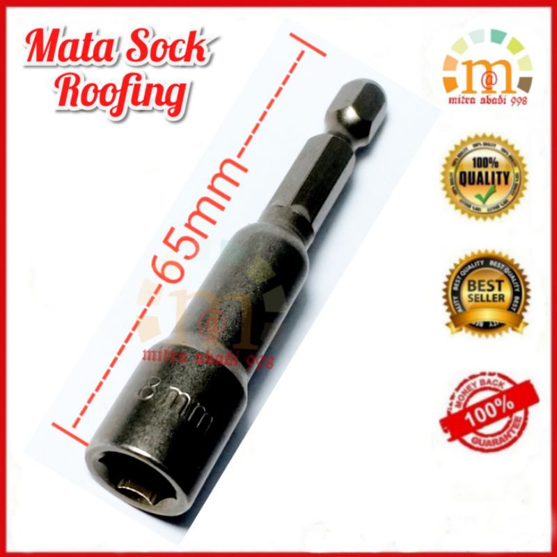 Mata Sock Roofing 8mm x 65 - Mata sock Baut Baja Ringan