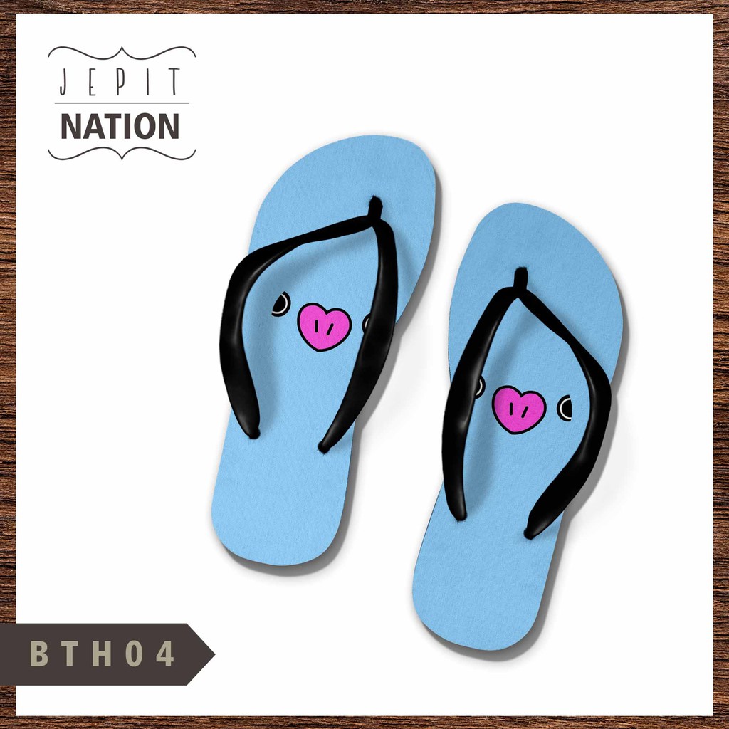 Mang BT 21 sandal sendal jepit teplek flat full color