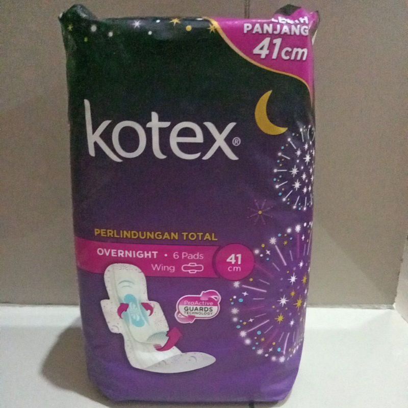 Kotex Overnight Wing 41cm 6s