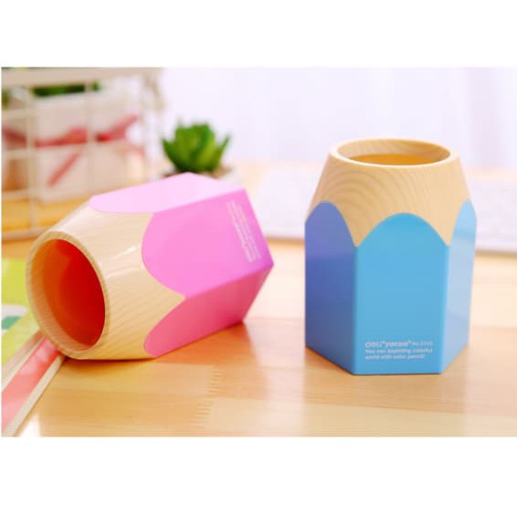 

tempat penyimpanan alat tulis motif pensil lucu - KSY071 - Biru