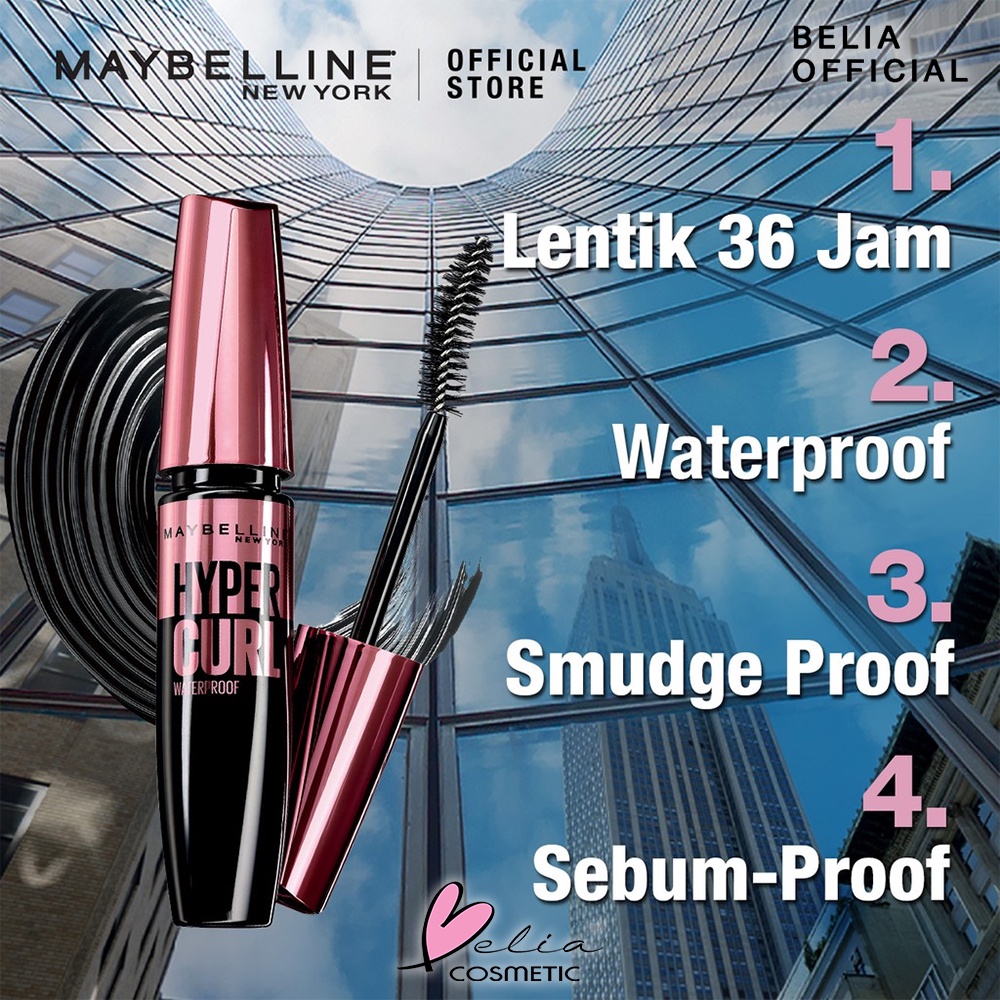 ❤ BELIA ❤ Maybelline Hypercurl Volum Express Waterproof ( Original 100% Hyper Curl mascara )