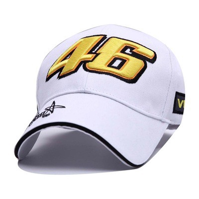 Rossi Topi baseball Motif Bordir Tanda Tangan VR46 Untuk Pria Dan Wanita