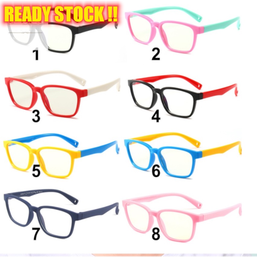 COD ORI READY Kacamata Anak Anti Radiasi HP Komputer Laptop Blue Rays Elastis Lembut-4