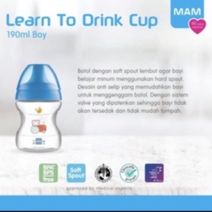 Mam Learn To Drink Cup Botol Minum Bayi 6+ Months 190 ML