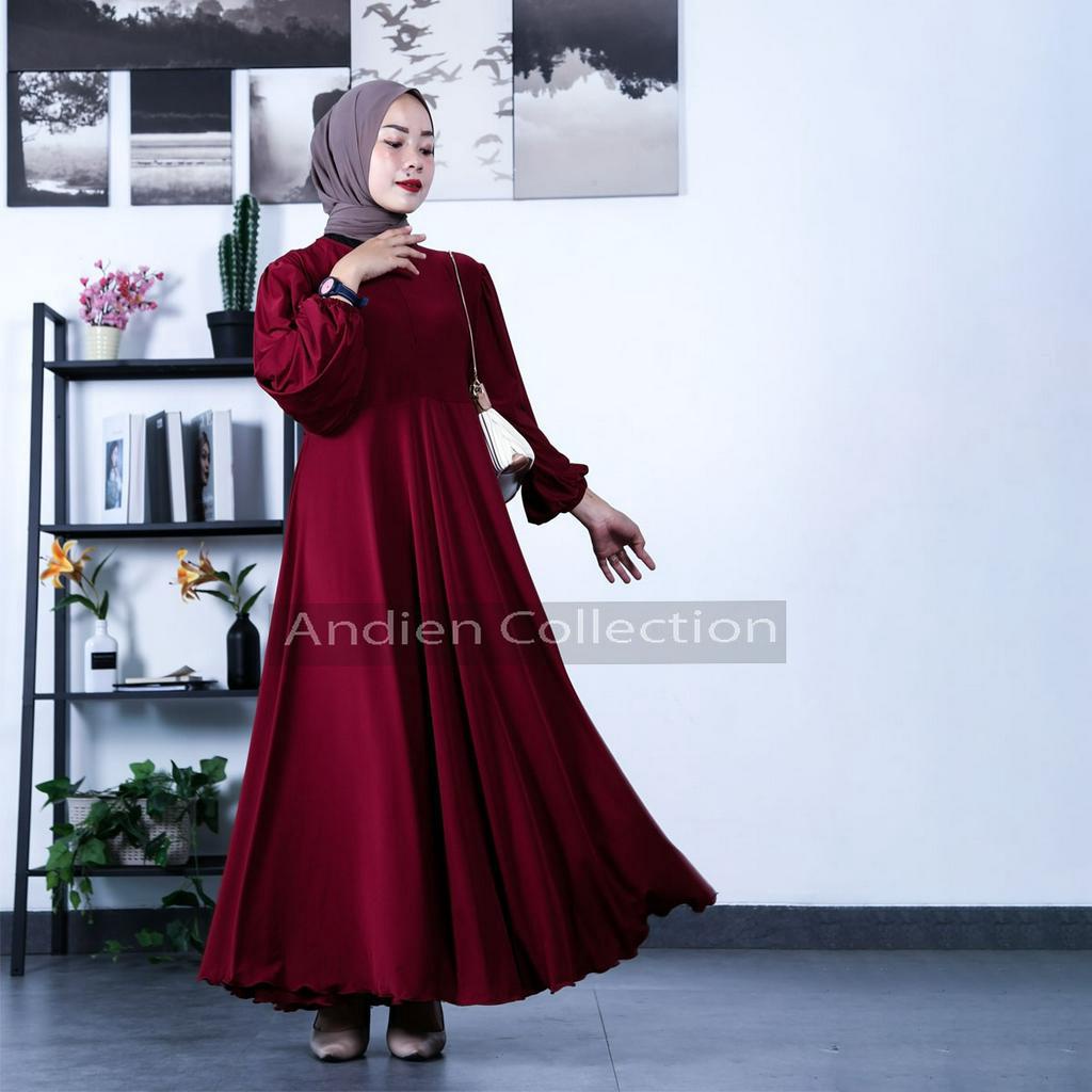 Gamis Umbrella Busui Friendly- Gamis Jersey- Dress Wanita- gamis busui- gamis jumbo