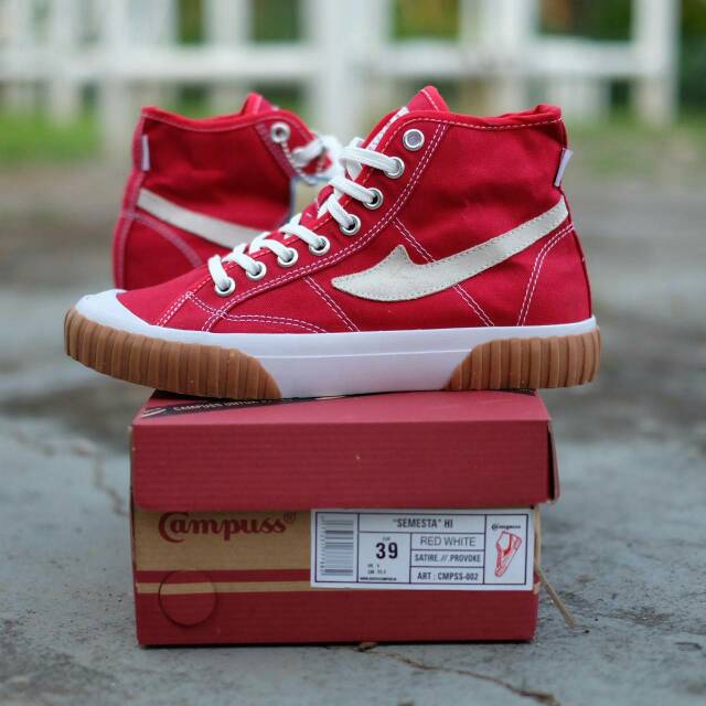 Sepatu Campuss High Semesta Red Gum
