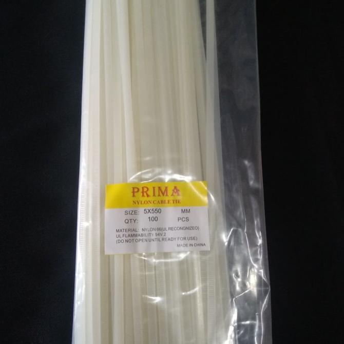 

Buruan beli] kabel ties 55 cm x 5 mm warna putih 5 x 550 mm