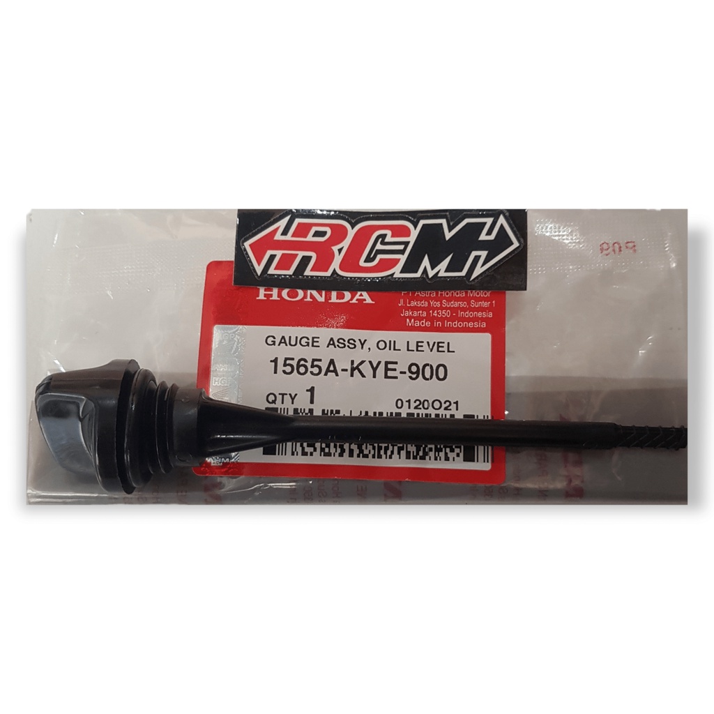 1565A-KYE-900 COLOKAN GAUSE ASSY OIL LEVEL TUTUP UKURAN OLI OLIE ATAS MEGAPRO MEGA PRO MONOSHOK MONO VERZA 150 ORI ORIGINAL HONDA AHM HGP ASLI