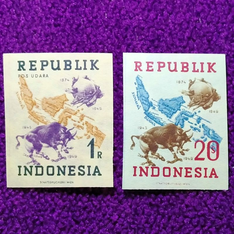 

Prangko - Perangko Revolusi Indonesia cetakan Wina & Philadelphia 14