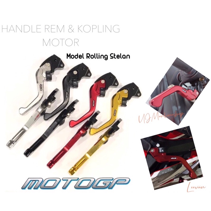 Handle Model Rolling Stelan Original Merk MOTOGP Buat Nmax/Vixion/Cbr150r/Cb150r/R15 V3/Sonic/Gtr150