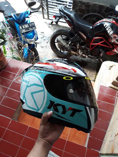 Flat Visor KYT K2R RC7 R10 Dark Smoke Pinlock Ready / Visor Flat R10 RC7 K2R Dark Smoke