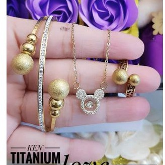 Titanium set perhiasan i693