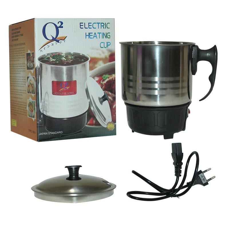 MUG/ Teko Listrik STAINLESS Q2 12 cm/ Pemanas Air/ Heater