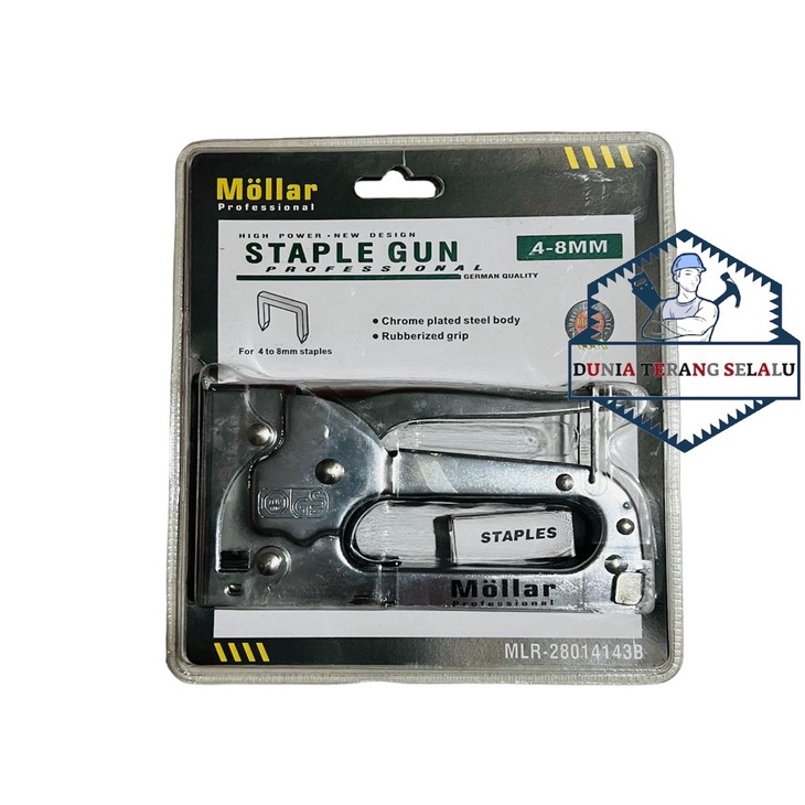 Staples Gun Tacker MOLLAR 4-8MM - Tembakan Staple Stapler Hekter Heckter Jok - MLR-28014143B