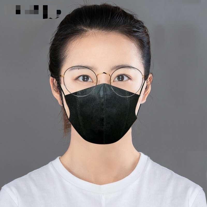 MASKER DUCKBILL HITAM 3 PLY DEWASA ISI 50PC | ADA GARIS | KUALITAS