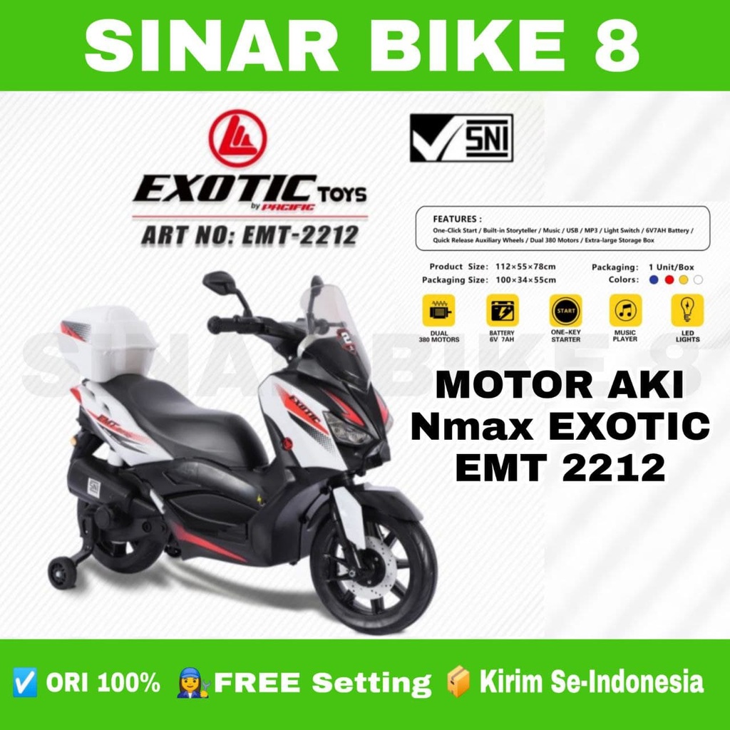 Motor Motoran Aki anak EXOTIC EMT 2212 Model N-MAX