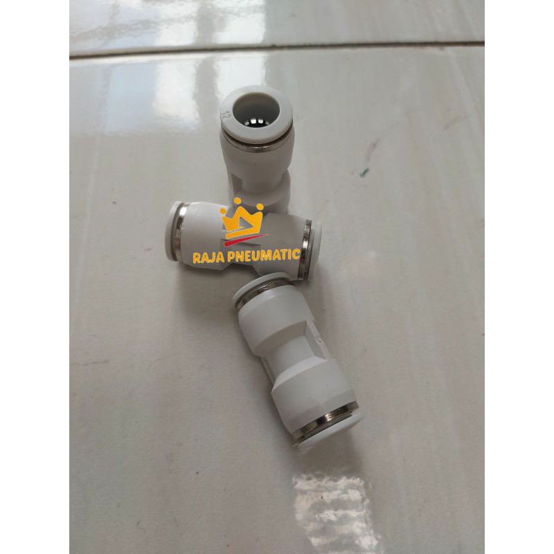 Jual Fitting Nepel Angin Putih Pu Mm Lurus Union Mm Buat Selang Od