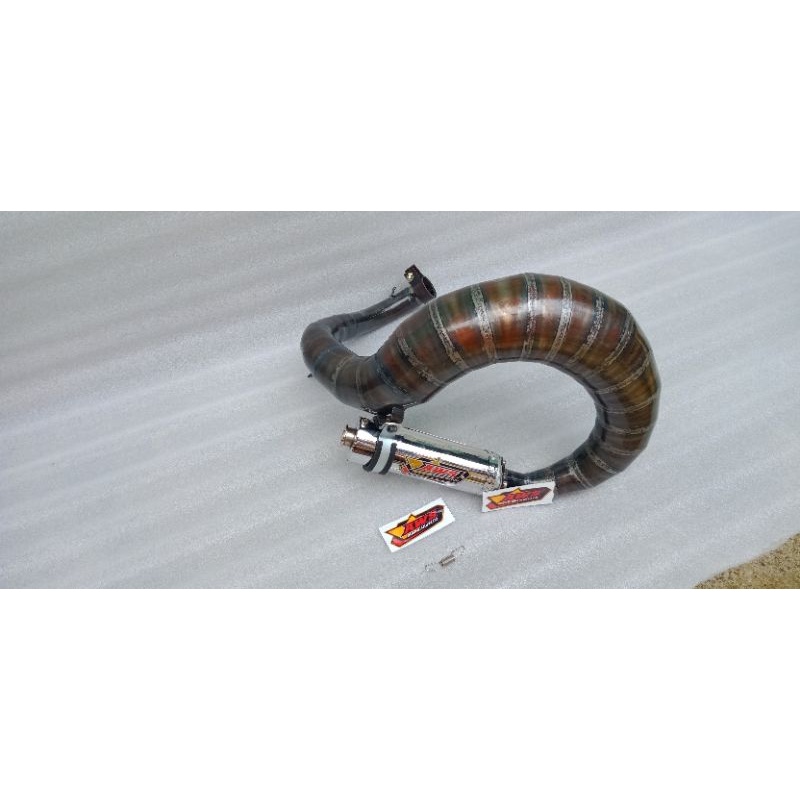 Kenalpot Vespa Racing KIRI LOBSTER AMAN AKI