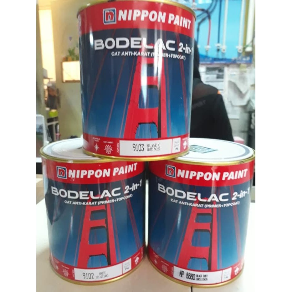  BODELAC  ANTI KARAT Cat  Besi Nippon Paint Bodelac  KG 2 in 1 