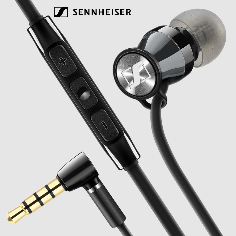 Sennheiser MOMENTUM Headset Earphone Kabel Stereo Deep Bass Dengan Noise Reduction