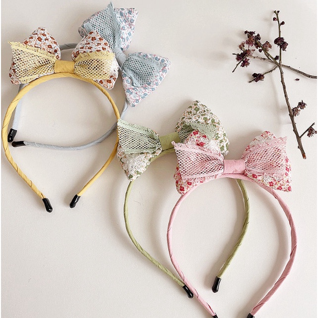 Bando Pita Anak / Bando Korea Motif Bunga Tipis Simple Andy