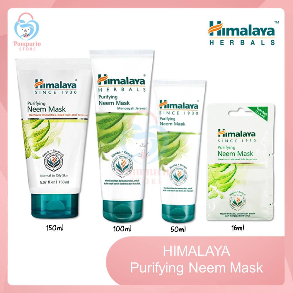 Jual Himalaya Purifying Neem Mask Sachet 50ml / 100ml / 150ml / 16ml