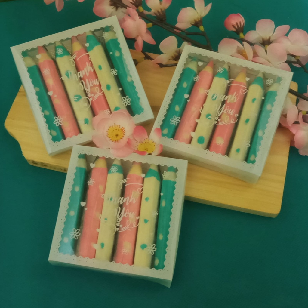 

Coklat Pensil isi 12pcs Kemasan Mika