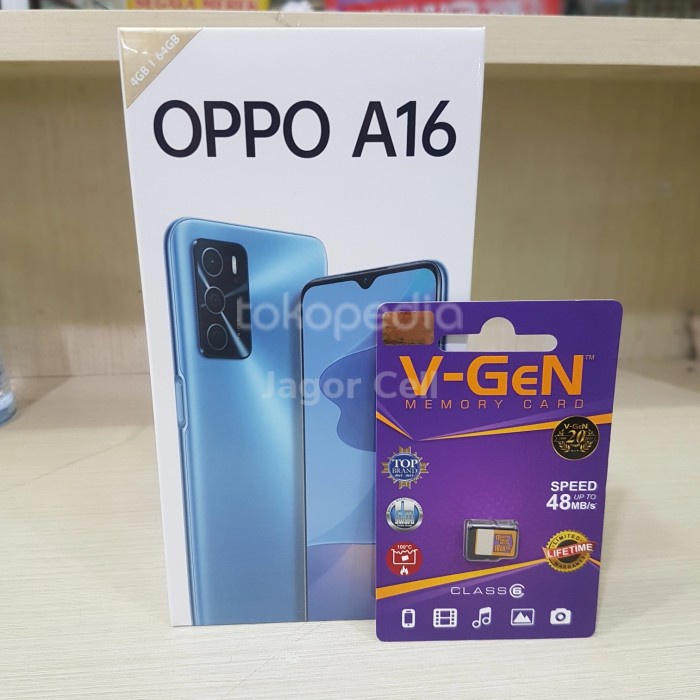 oppo a16 4/64gb garansi resmi New baru