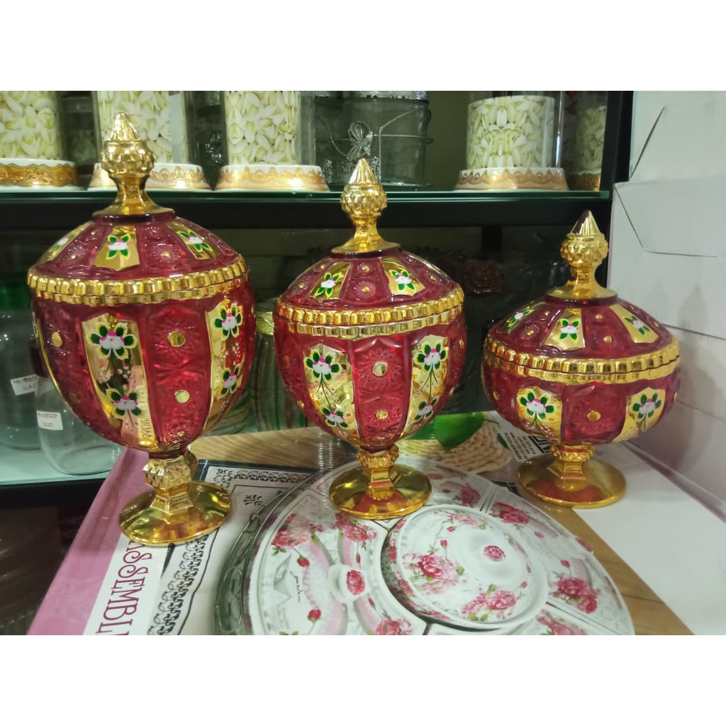 Toples Set Golden Gold CAPODIMONTE Merah