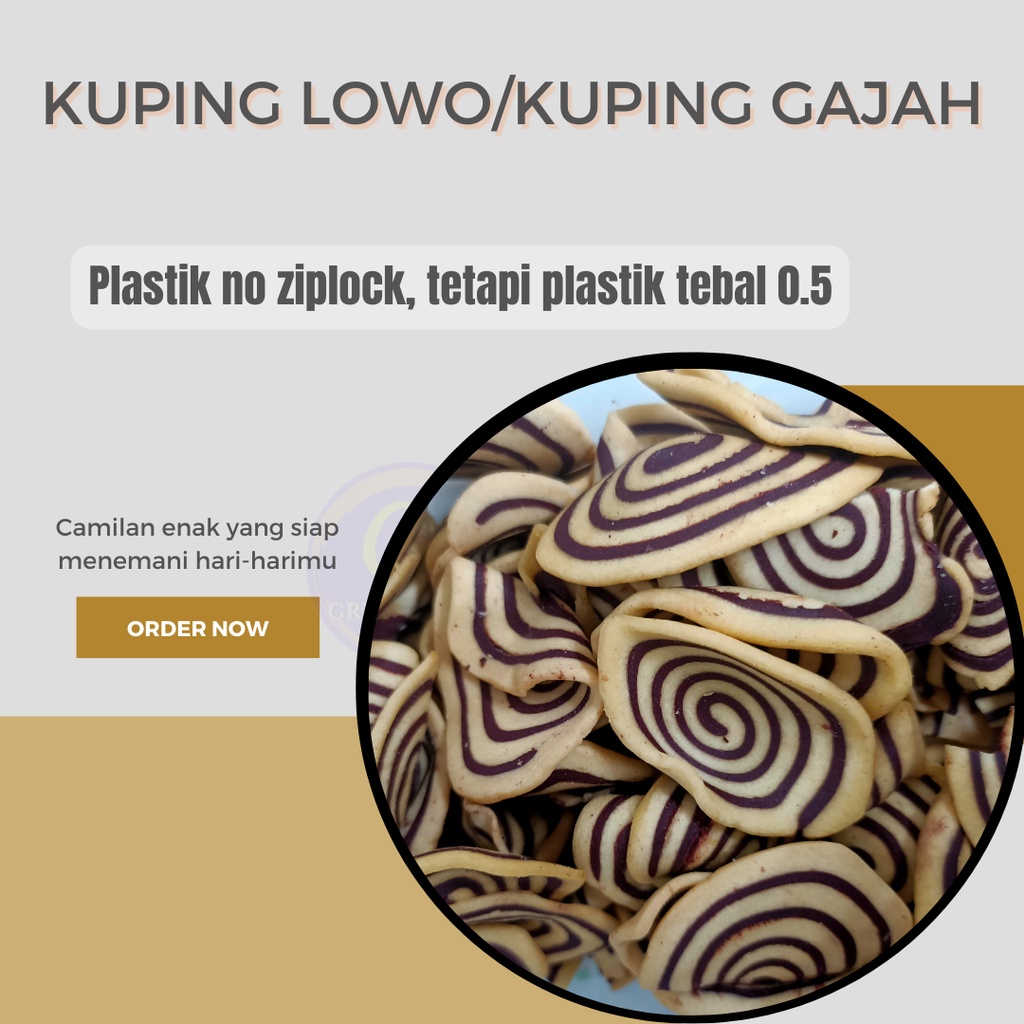 

Kuping Lowo/kuping Gajah 250Gr
