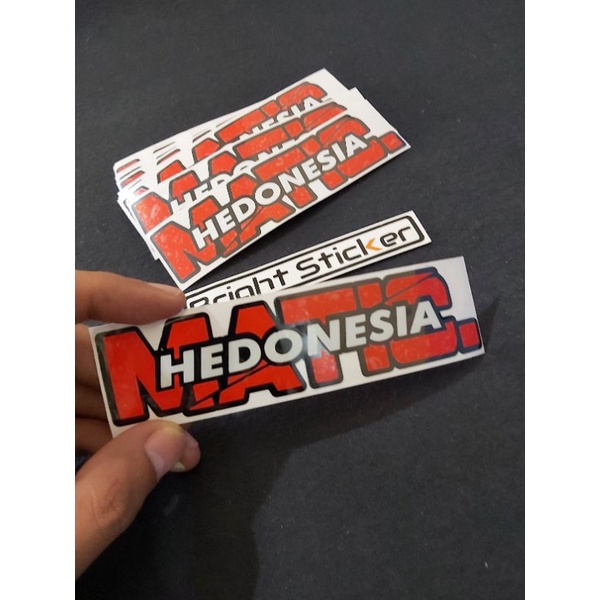 STICKER MATIC HEDONESIA CUTTING