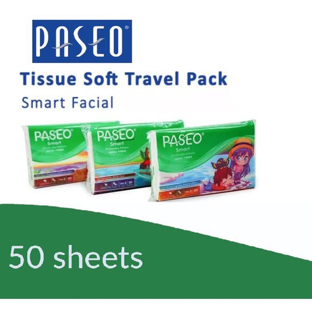 Tissue Passeo 2ply 50 Sheet Smart Travel pack 1pack Isi 50 Lbr Tisue Tisu 2 Ply
