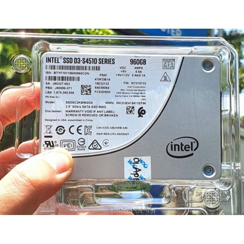 SSD INTEL DATACENTER SERIES D3 S4510 960GB SERVER ENTERPRISE SSD SATA3 6GBPS GARANSI RESMI 3TH
