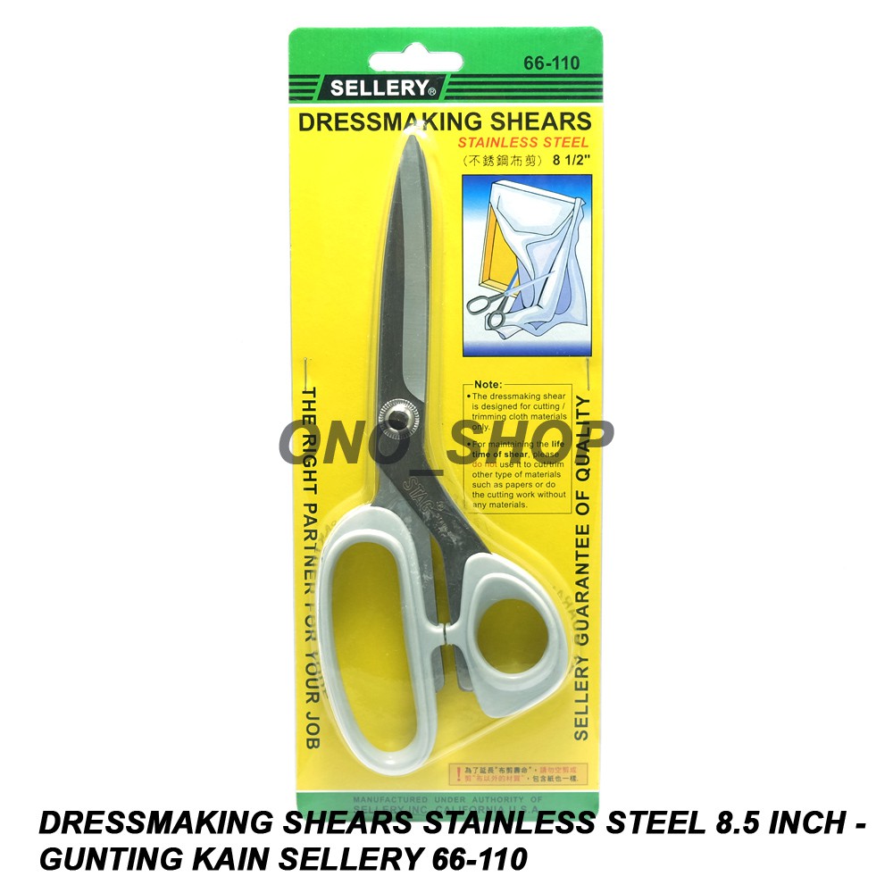 

Dressmaking Shears Stainless Steel 8.5" - Gunting Kain Sellery 66-110