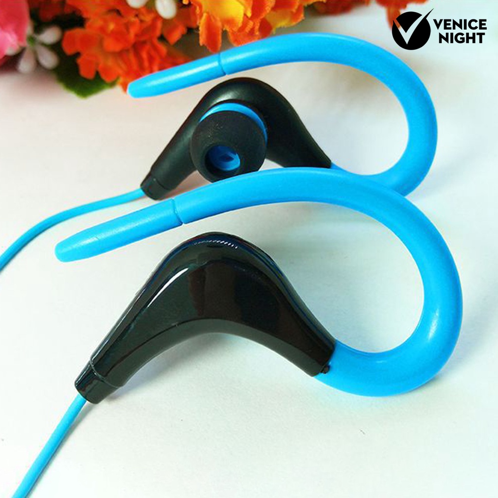 (VNEP) (Berkabel) Headset Earphone Kait Telinga Noise Reduction Ergonomis Anti Air Ketepatan Tinggi 3.5mm Untuk Sport / Lari