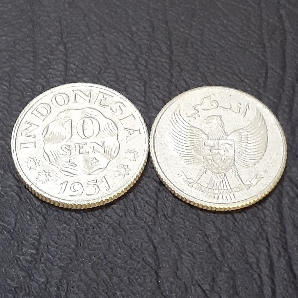 Uang koin kuno 10 sen Garuda Pancasila