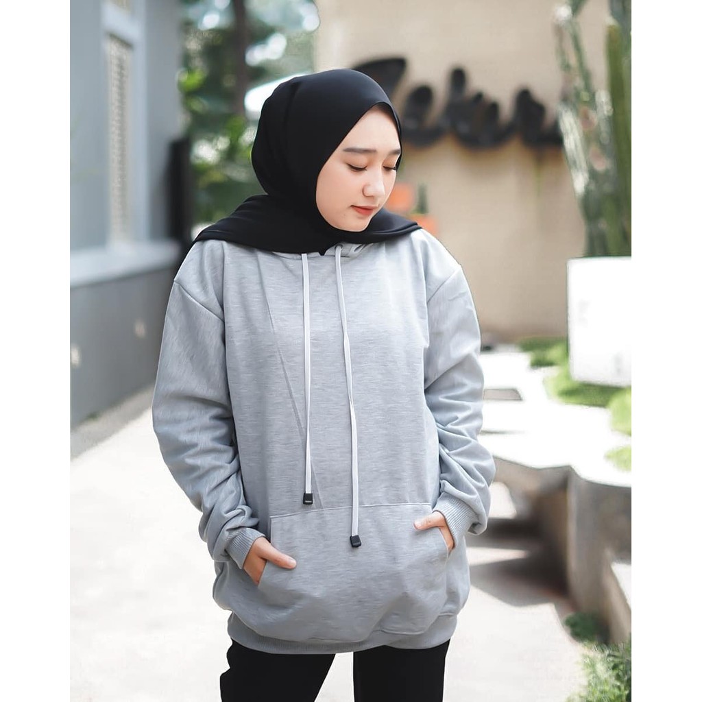 HOODIE POLOS CEWE BIGSIZE / Sweater Polos Murah Kekinian FIt XL