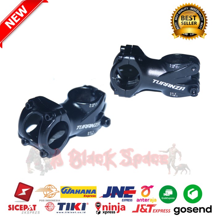 Stem Dudukan Stang Oversize Alloy TURANZA 31.8 60mm Stem Sepeda MTB