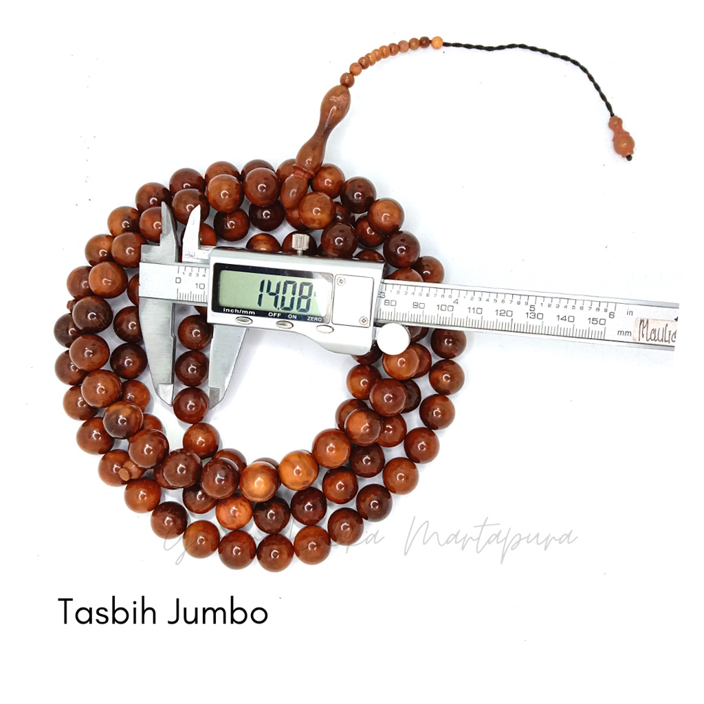 Tasbih Kaukah/Kokka Jumbo 99 Butir Diameter 14 mm
