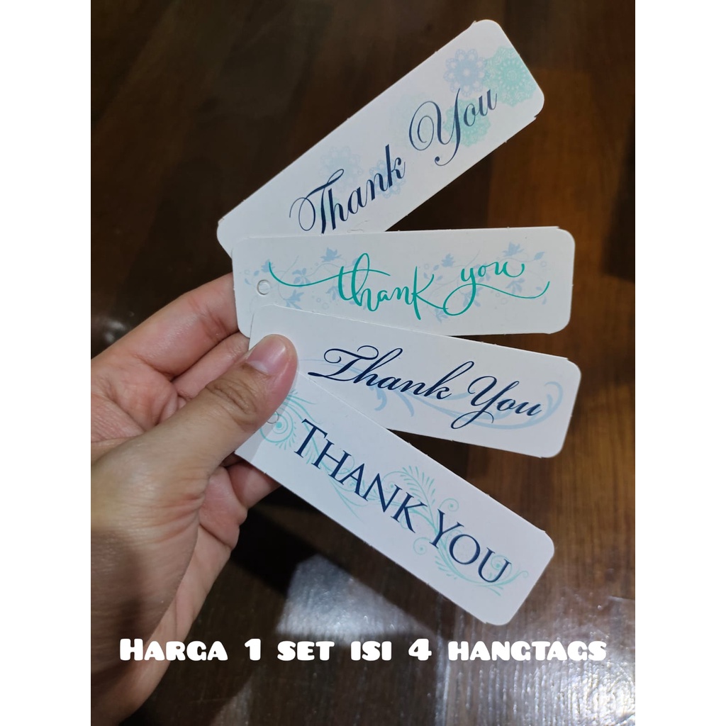 

4pcs Hangtag Thank You Hang Tag Terima kasih Hangtag Lebaran Hangtag Natal Label Gantung Thank you Label Gantung Terima kasih