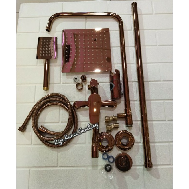 Shiwer Tiang Column Antik Brass/Brown/Shower Set Panas Dingin Brass/Kuningan/Stainless Stell