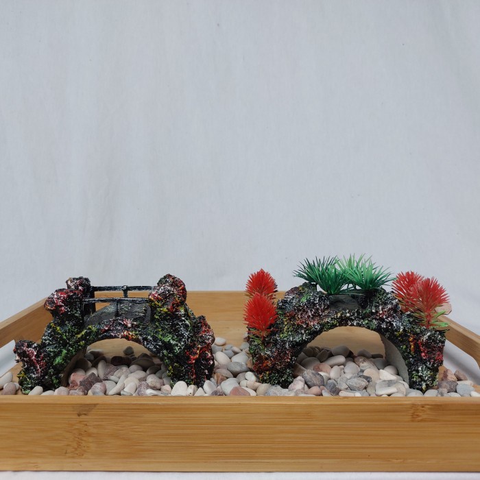 Miniatur Jembatan Hiasan Aquarium Aquascape