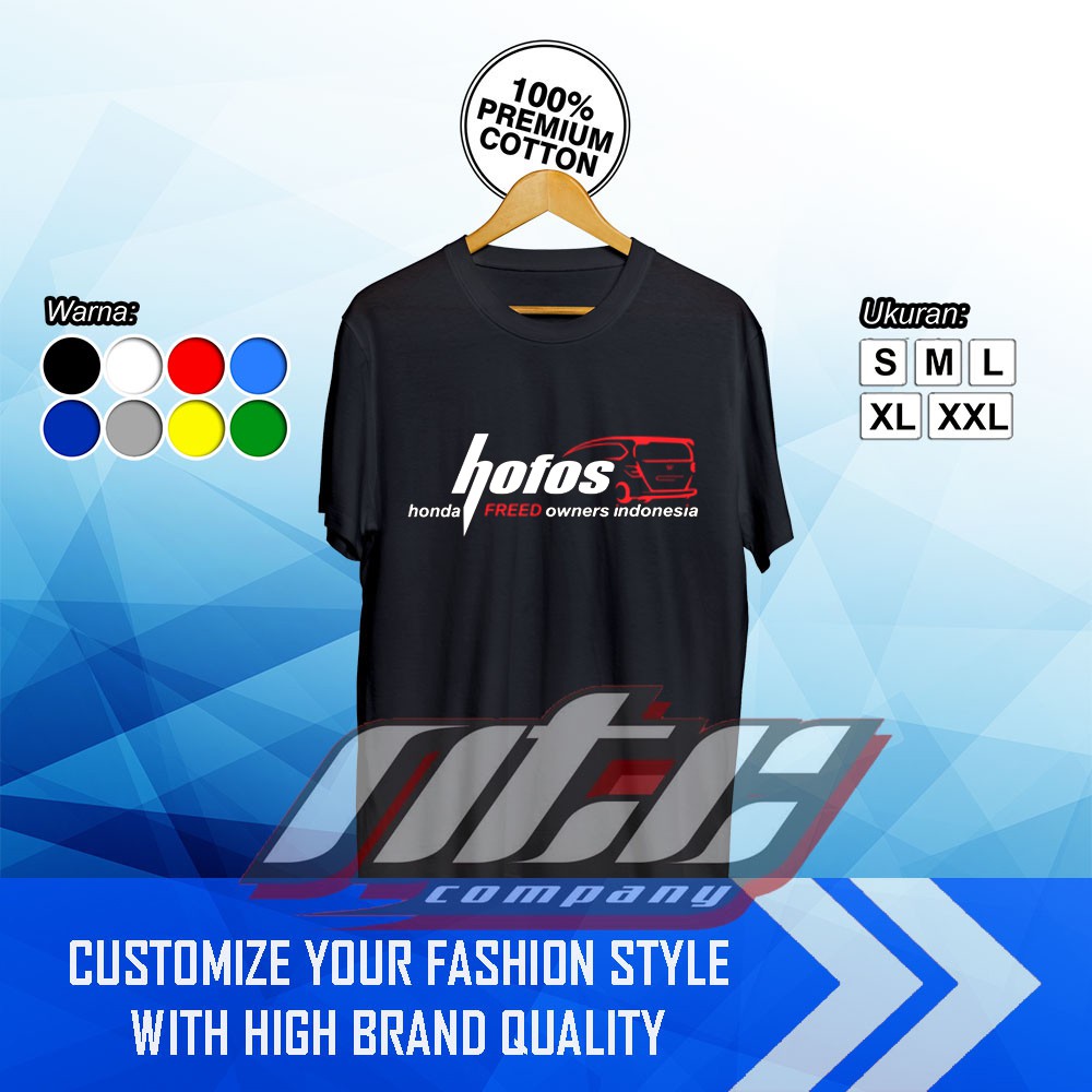 Kaos Baju Hofos Honda Freed Owner Indonesia Kaos otomotif Terbaru - NTC Company