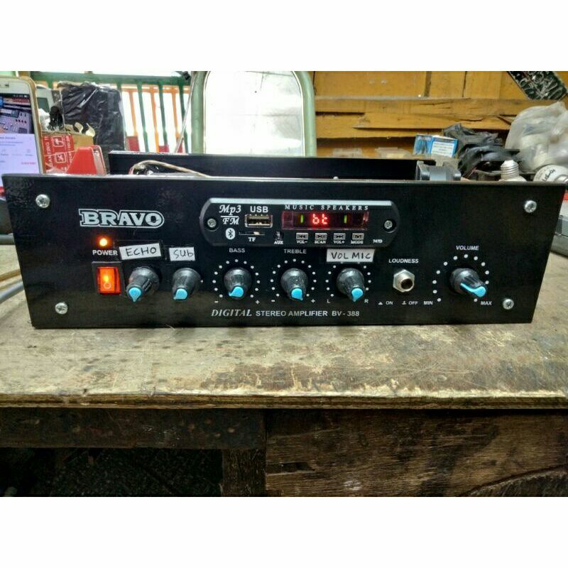 Power Amplifier Rakitan 5 Amper CT 32 Murni. Bluetooth, Subwofer, dan Echo