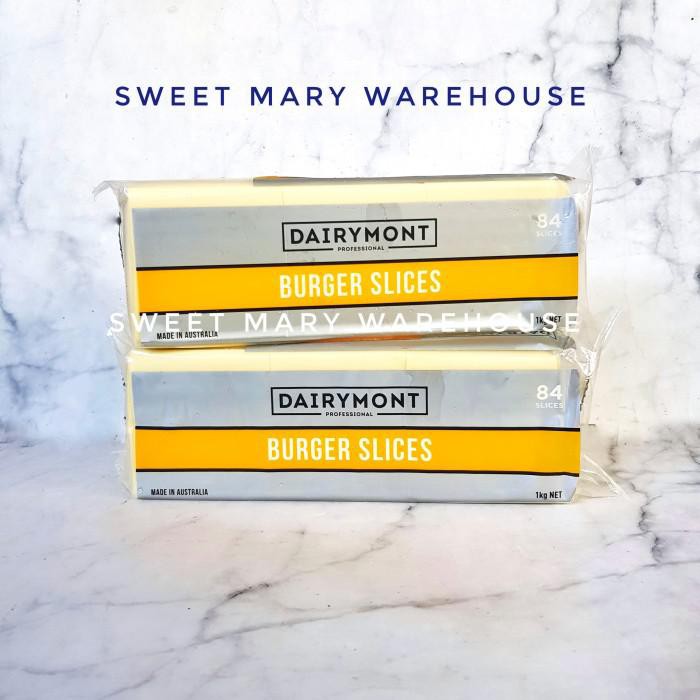 

WHITE CHEDDAR CHEESE SLICE BURGER CHEF CHOICE 1KG (84 SLICE) DAIRYMONT