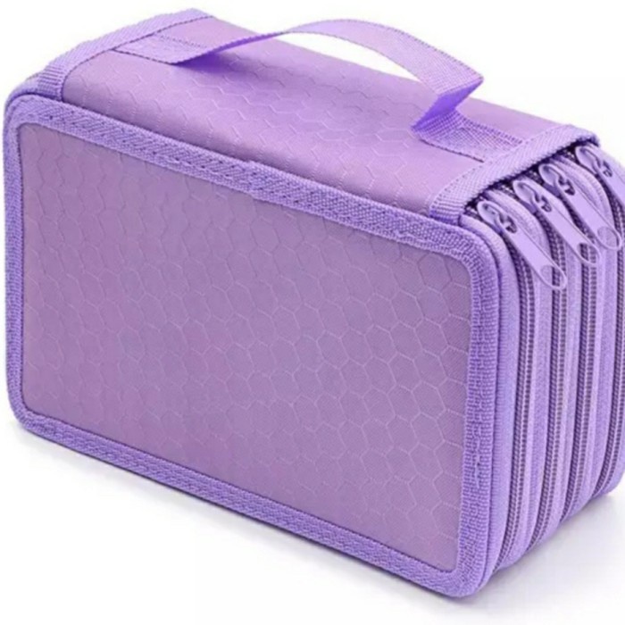 

Colour pencil organizer pouch tempat pensil warna penyimpanan pensil - Ungu promo